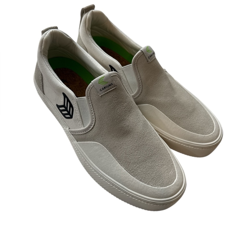Cariuma slip on PRO skate off white canvas suede sneaker New Men’s 8 Women’s 9.5 - Picture 3 of 10